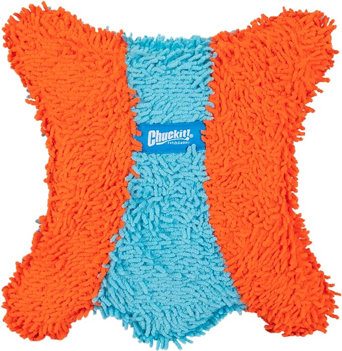 ChuckIt! Indoor Fetch Tumbler Dog Toy (6.5 Inch), Orange and Blue