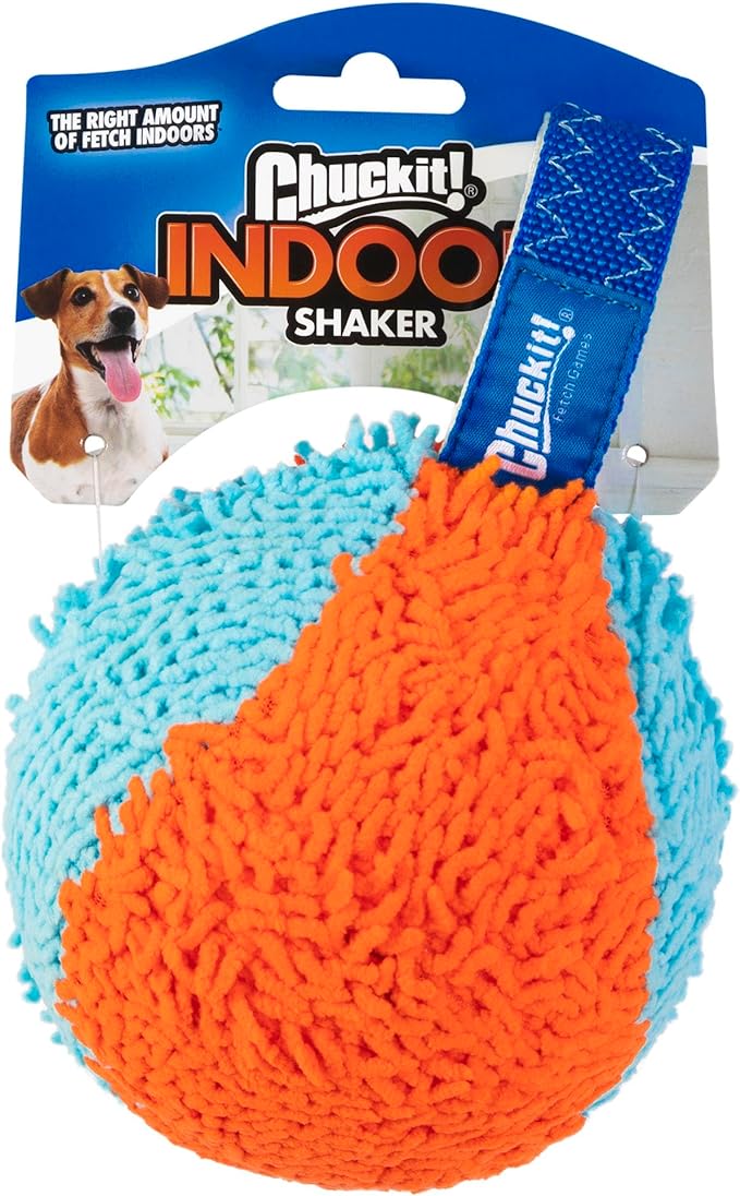 ChuckIt! Indoor Fetch Tumbler Dog Toy (6.5 Inch), Orange and Blue